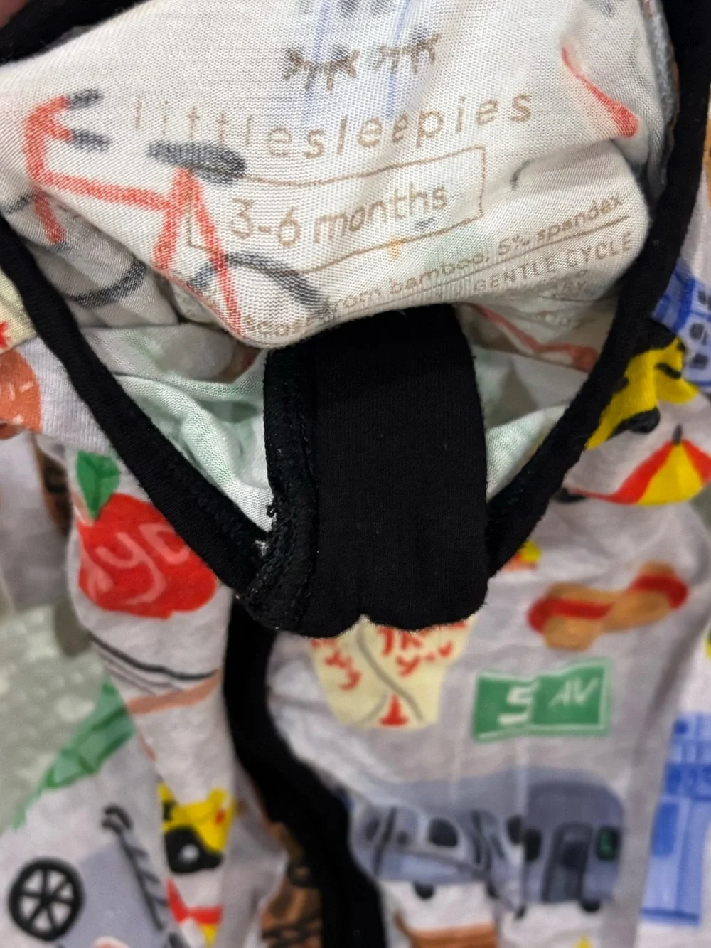 Little Sleepies New York Bamboo Zippy Onesie